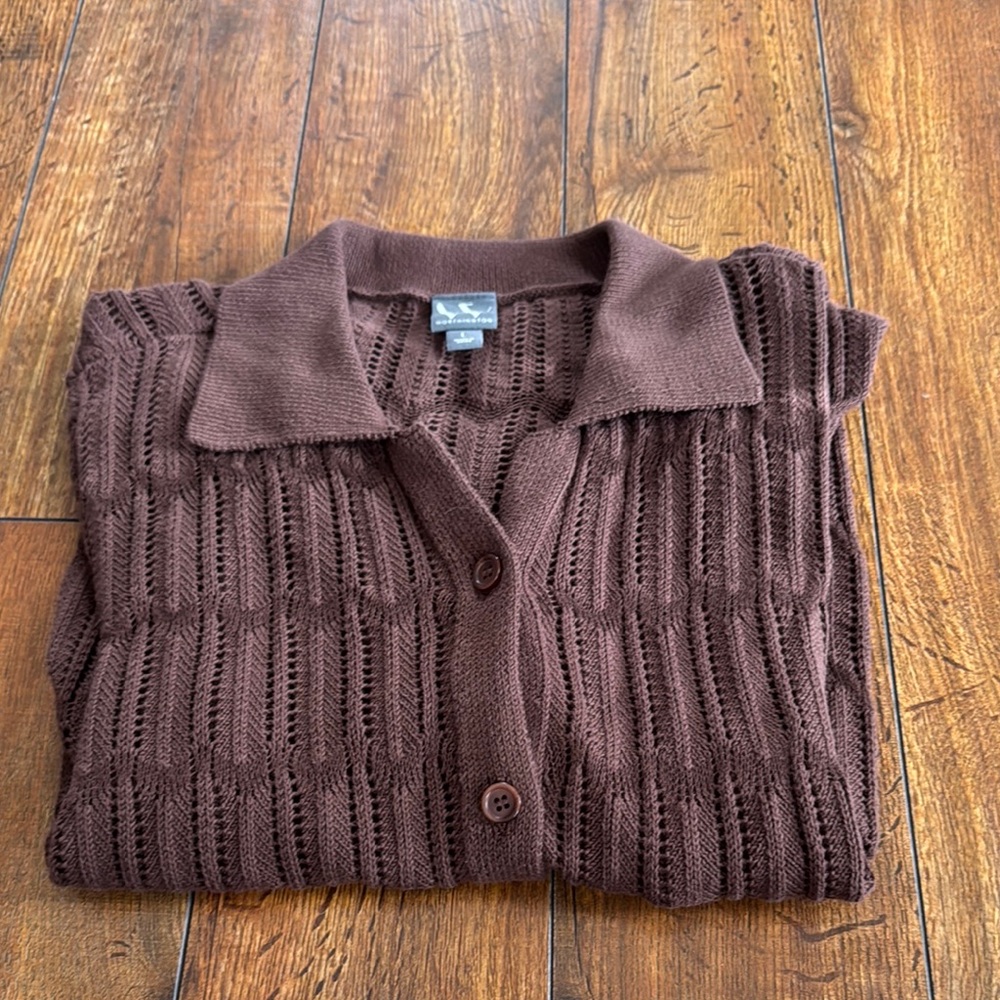 Worthington Brown Knit Sweater